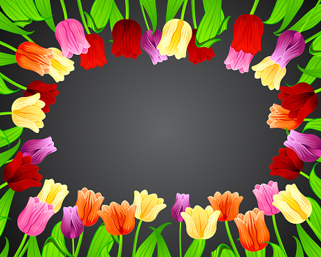Spring Floral Frame