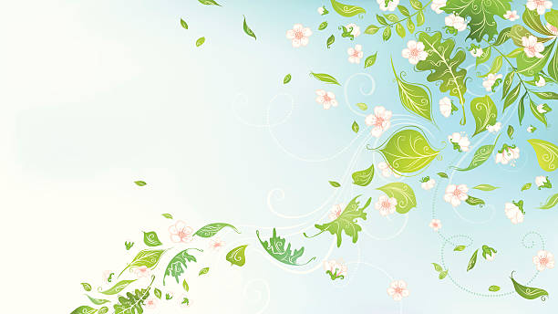 春の空気 - 花びら　舞う点のイラスト素材／クリップアート素材／マンガ素材／アイコン素材