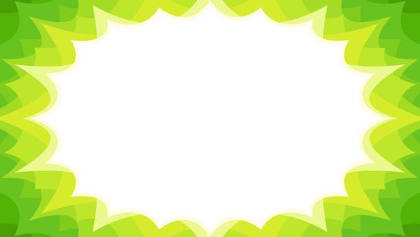 spring sales starburst flash promotional panel in green colourway with copy space vector art illustration