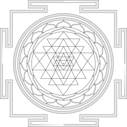 Sri Yantra Mandala (Construction / Line drawing)