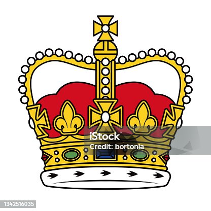 istock St Edward's Crown Crown Icon 1342516035