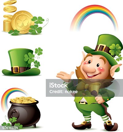 istock St Patrick's Day - Leprechaun set 506165114