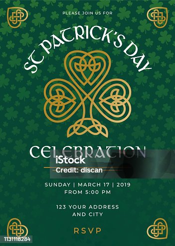 istock St. Patrick's Day Special Party Invitation Template 1131118284