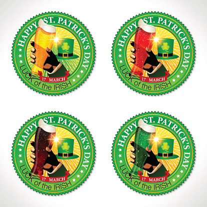 St. Patrick's Day Sticker[Beer and Fireworks]