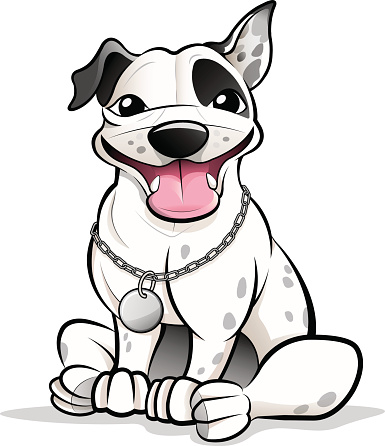 Staffordshire Bull Terrier Staffy Cartoon