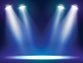 Stage lights background for web and mobile devices