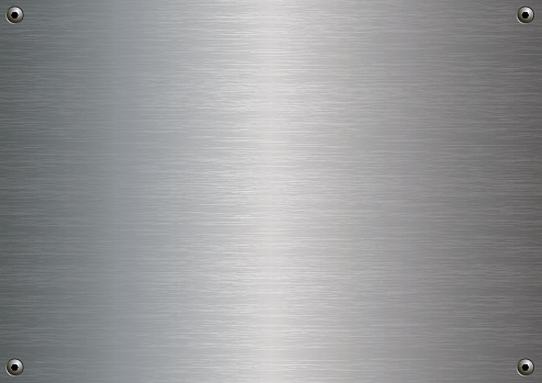 Stainless steel plate with four fasteners