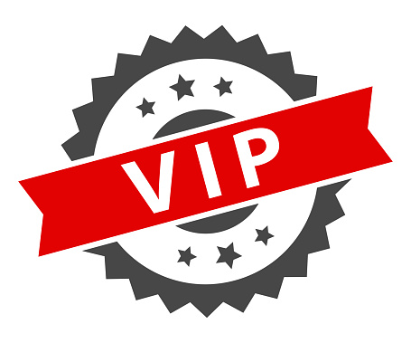 VIP - Stamp, Imprint, Seal Template. Grunge Effect. Vector Stock Illustration