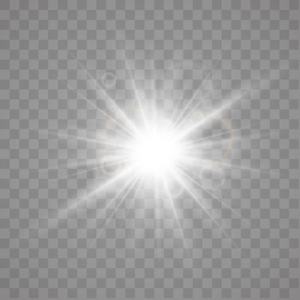 Star explosion vector illustration Star explosion vector illustration, glowing sun. Sunshine isolated on transparent background camera flash stock illustrations