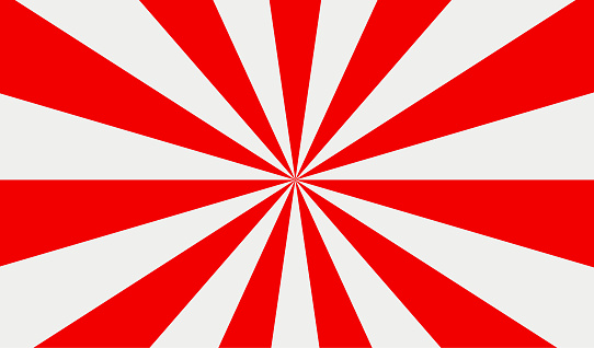 Starburst Japan flag colors
