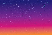 istock Stars, space and night sky 1354344830