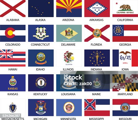 istock State Flags 534266287