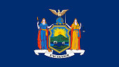 istock State Of New York Flag Eps File -New York Flag Vector File 1365994728