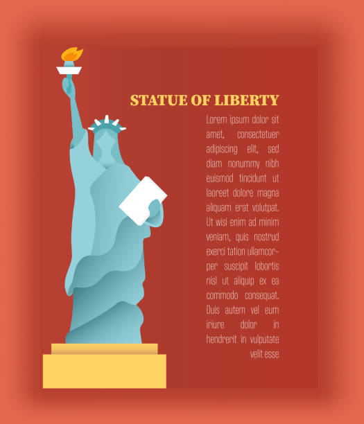 Statue of Liberty Illustration Statue of Liberty Illustration cartoon of a statue of liberty free stock illustrations