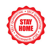 Stay Home Stamp
