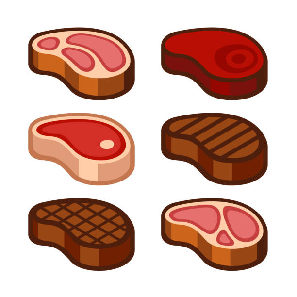 Royalty Free Strip Steak  Clip Art Vector Images 