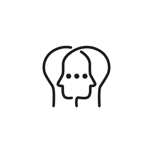 Stealing personality icon Icon of stealing personality. User, intelligence, clinic.  concept. Can be used for topics like partnership, duality, phycology twins stock illustrations