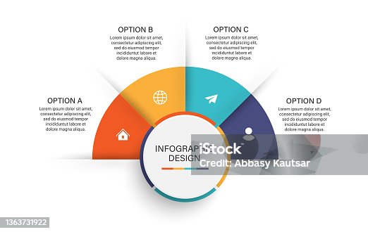 istock Step of business timeline infographic for data business visualization element background template 1363731922