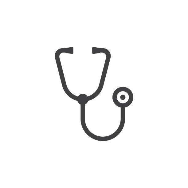 stethoscope icon. stethoscope web icon. vector design stethoscope stock illustrations