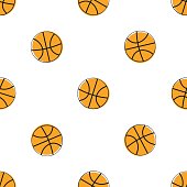 istock Sticker basketball ball 837344046