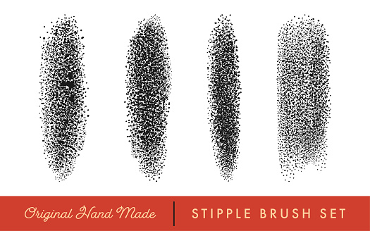 Stipple Brush Set for Texturing and Shadow