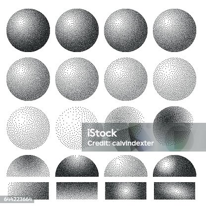 istock Stipple spheres collection 644223664