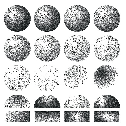 Stipple spheres collection