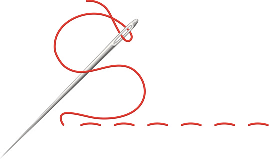 Stitching Needle Stock Illustration - Download Image Now - iStock