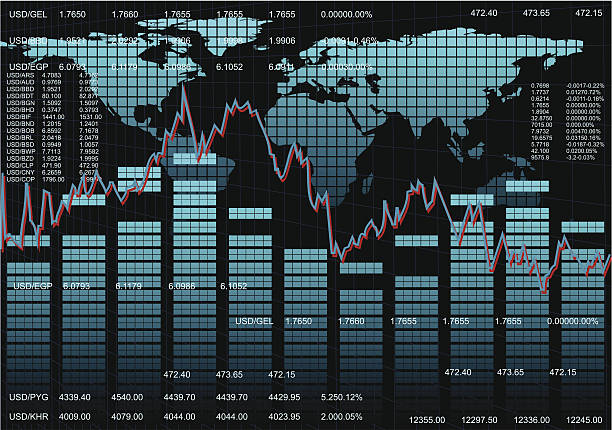 Stock Market Background Abstract Stock Market Charts. Up Graphic.  wall street stock illustrations