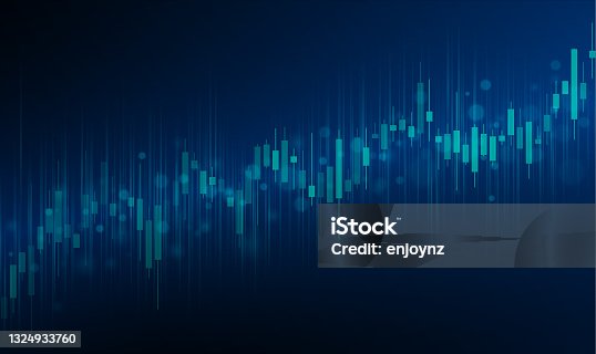 istock Stock market increasing background illustration 1324933760