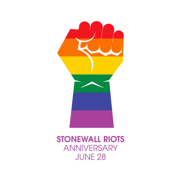 ilustrações, clipart, desenhos animados e ícones de vetor de aniversário de stonewall riots - homofobia