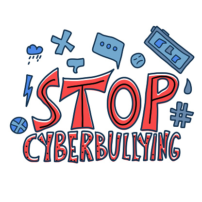 Stop Cyberbullying Quote Vector Concept Desing Stock Illustration ...