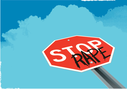 Stop Rape - Conceptual Sign, Sexual Violence
