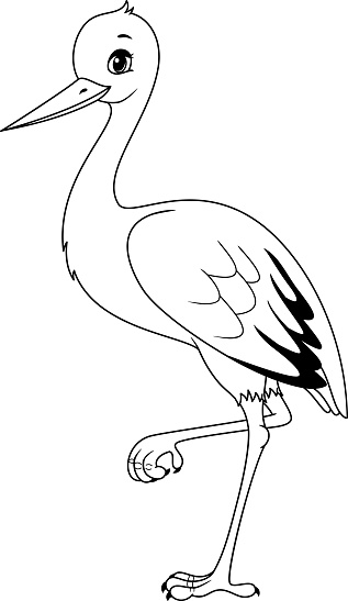 Download 216+ Stork Coloring Pages PNG PDF File