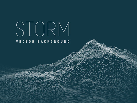 Storm. Vector background