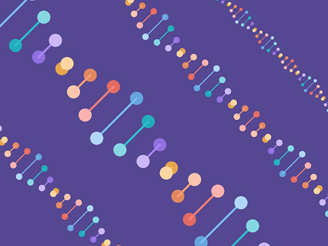 DNA Strand Abstract Background