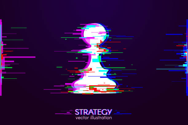 전략 체스 폰 결함 - chelsea stock illustrations