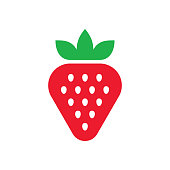 istock Strawberry logo 1182495774