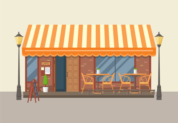 Best Coffee Shop Illustrations, Royalty-Free Vector ...