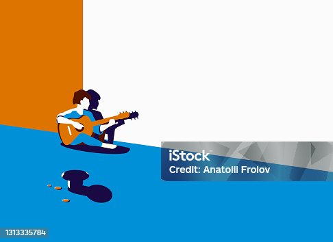istock A street musician playing the guitar 1313335784