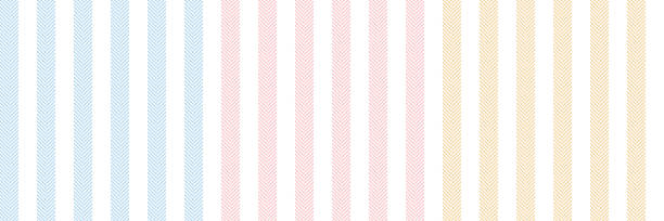 Stripe pattern set with herringbone texture in pastel blue, pink, yellow, white for Easter holiday prints. Seamless vector for shirt, dress, skirt, other modern spring summer fashion fabric design. Stripe pattern set with herringbone texture in pastel blue, pink, yellow, white for Easter holiday prints. Seamless vector for shirt, dress, skirt, other modern spring summer fashion fabric design. spring fashion stock illustrations