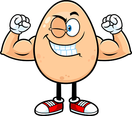✓ Imagen de Chef y negro huevo Cartoon mascota personaje mostrando los  pulgares para arriba y sosteniendo una sartén Fotografía de Stock