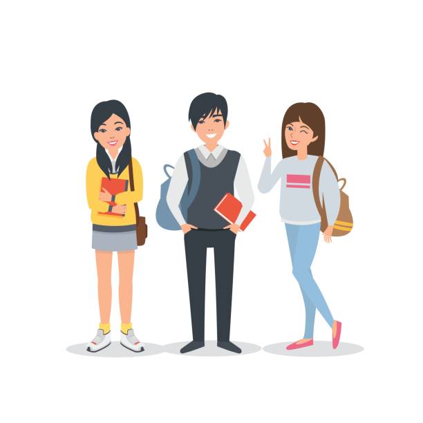 Download Royalty Free Korean College Student Clip Art, Vector Images & Illustrations - iStock