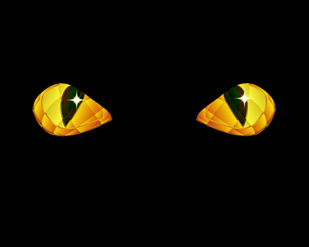 ilustrações de stock, clip art, desenhos animados e ícones de os olhos de um gato - dragões olho