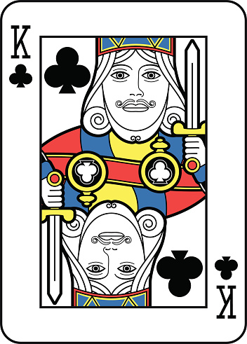 Stylized King of Clubs