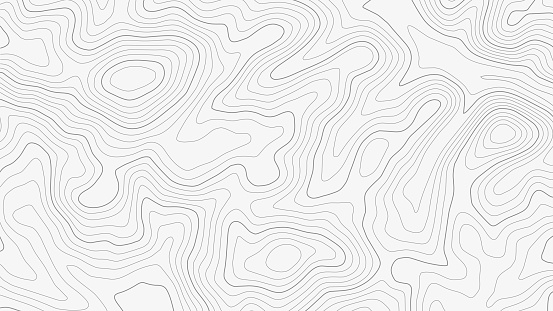 Stylized topographic elevation map