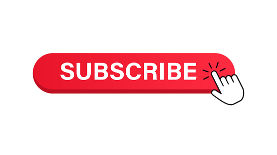 Subscribe Button and Cursor. Vector Stock Illustration