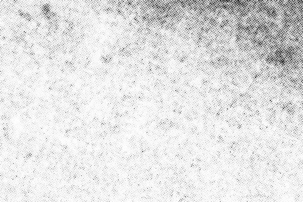Subtle halftone dots vector texture overlay Subtle halftone vector texture overlay. Monochrome abstract splattered background. concrete stock illustrations