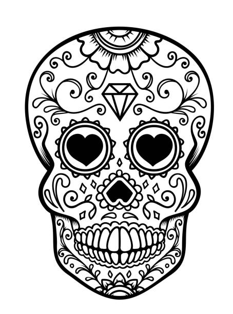 Sugar Skull Illustrations, Royalty-Free Vector Graphics & Clip Art - iStock