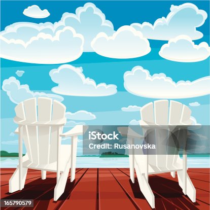 istock Summer Background (Muskoka Chairs) 165790579